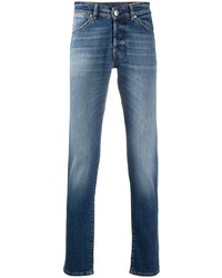 Jeans aderenti blu di Pt01