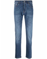 Jeans aderenti blu di Pt01