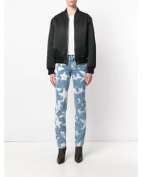 Jeans aderenti con stelle azzurri di Givenchy