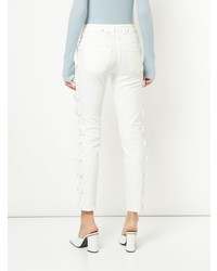 Jeans aderenti decorati bianchi di Tu Es Mon Trésor
