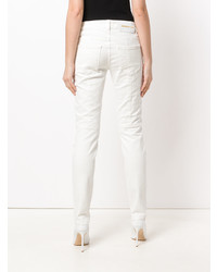 Jeans aderenti decorati bianchi di PIERRE BALMAIN