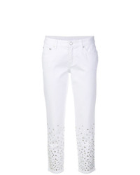 Jeans aderenti decorati bianchi di MICHAEL Michael Kors