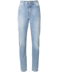 Jeans aderenti di cotone azzurri di Alexander McQueen
