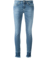 Jeans aderenti di cotone azzurri di Dondup