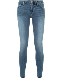 Jeans aderenti di cotone azzurri di Frame