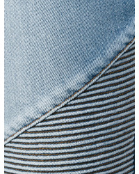Jeans aderenti di cotone azzurri di Balmain