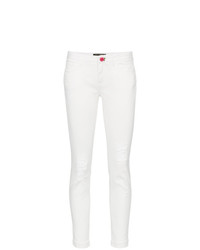 Jeans aderenti di cotone bianchi di Dolce & Gabbana