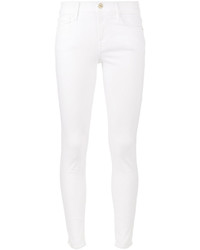 Jeans aderenti di cotone bianchi di Frame