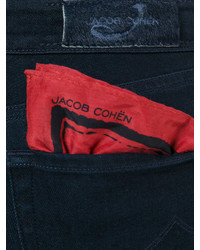 Jeans aderenti di cotone blu scuro di Jacob Cohen