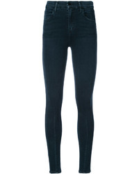 Jeans aderenti di cotone blu scuro di J Brand