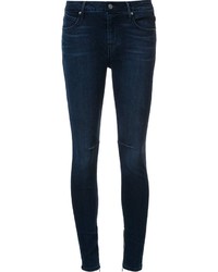 Jeans aderenti di cotone blu scuro di RtA