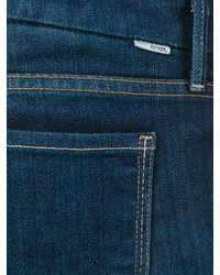 Jeans aderenti di cotone blu scuro di Mother