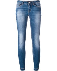 Jeans aderenti di cotone blu di Dolce & Gabbana