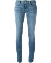 Jeans aderenti di cotone blu di Dondup