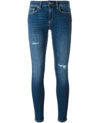 Jeans aderenti di cotone blu di Dondup