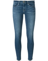 Jeans aderenti di cotone blu di Frame