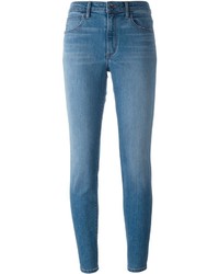 Jeans aderenti di cotone blu di Helmut Lang