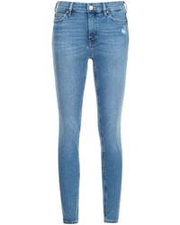 Jeans aderenti di cotone blu di MiH Jeans