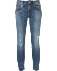 Jeans aderenti di cotone blu di R 13