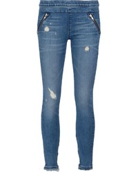 Jeans aderenti di cotone blu di RtA