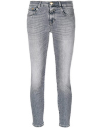 Jeans aderenti di cotone grigi di Closed