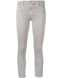Jeans aderenti di cotone grigi di J Brand