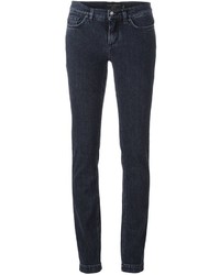 Jeans aderenti di cotone grigio scuro di Dolce & Gabbana