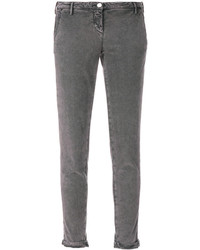 Jeans aderenti di cotone grigio scuro di Jacob Cohen