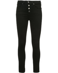 Jeans aderenti di cotone neri di Veronica Beard