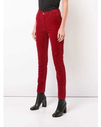 Jeans aderenti di velluto a coste rossi di Citizens of Humanity