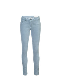 Jeans aderenti di velluto azzurri di rag & bone/JEAN