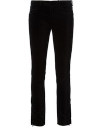 Jeans aderenti di velluto neri di Victoria Beckham
