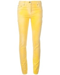 Jeans aderenti gialli di Balmain