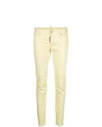 Jeans aderenti gialli di Dsquared2