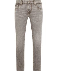 Jeans aderenti grigi di Dolce & Gabbana