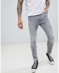 Jeans aderenti grigi di LDN DNM