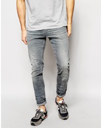 Jeans aderenti grigi di Replay