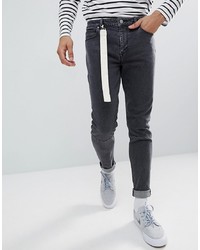 Jeans aderenti grigio scuro di ASOS DESIGN