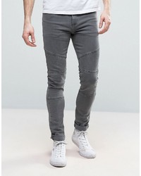 Jeans aderenti grigio scuro di Asos
