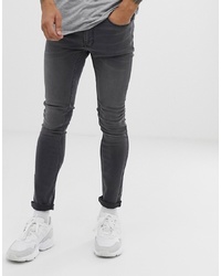 Jeans aderenti grigio scuro di Burton Menswear