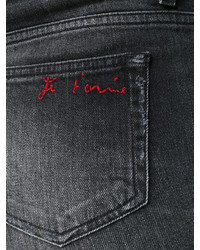 Jeans aderenti grigio scuro di Saint Laurent
