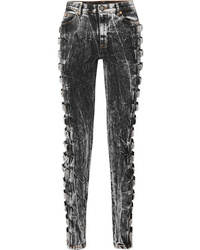 Jeans aderenti grigio scuro di Gucci
