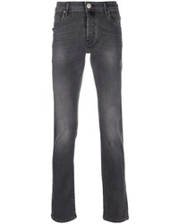 Jeans aderenti grigio scuro di Incotex