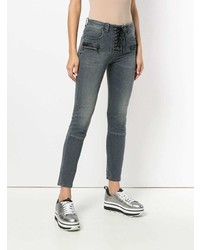 Jeans aderenti grigio scuro di Unravel Project