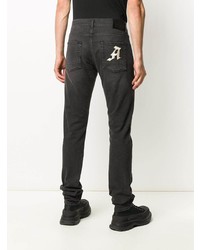 Jeans aderenti grigio scuro di Alexander McQueen