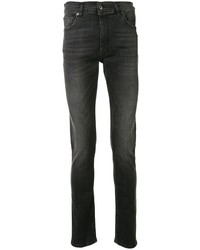 Jeans aderenti grigio scuro di Moschino