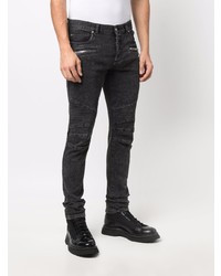 Jeans aderenti grigio scuro di Balmain