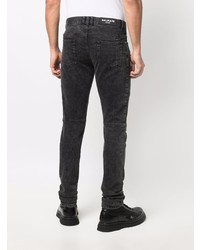 Jeans aderenti grigio scuro di Balmain