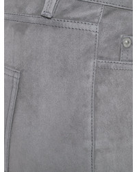 Jeans aderenti in pelle grigi di Closed