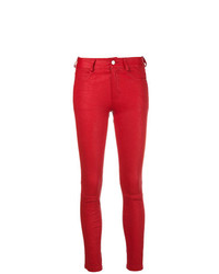 Jeans aderenti in pelle rossi di Zadig & Voltaire